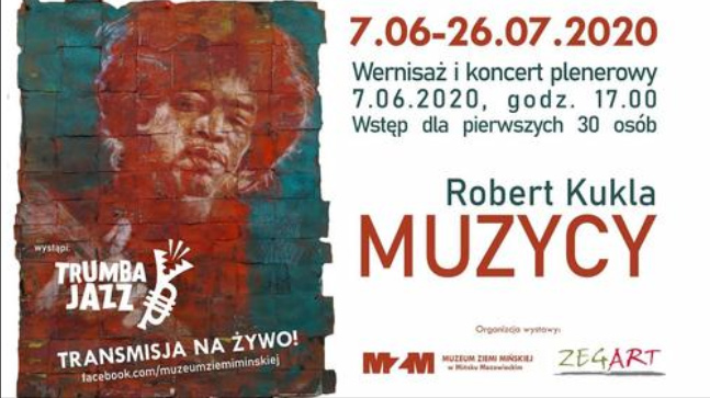 Wernisaż wystawy Roberta Kukli "Muzycy" z koncertem TRUMBA JAZZ