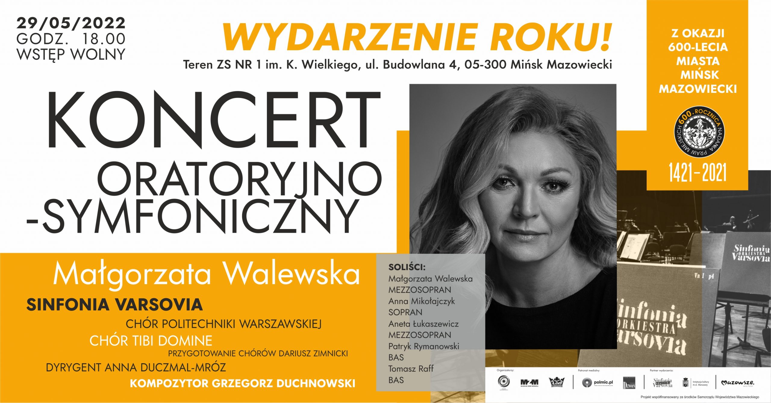 Koncert oratoryjno-symfoniczny z okazji 600-lecia Miasta Mińsk Mazowiecki